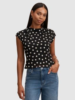 Forever New - Black Frida Funnel Neck Top