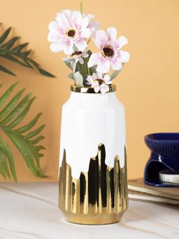 Voncasa - Ceramic Vase in Color - White