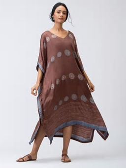 Fabindia - Silk Printed Long Length Kaftan