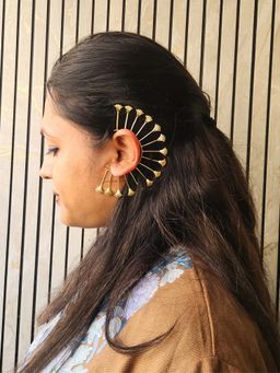 Viana Jewels - Surya - Statement Brass Ear Cuff