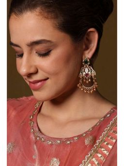 Biba - Women Multicolor Brass Drop Earrings