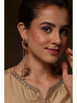 Biba - Women Multicolor Brass Drop Earrings