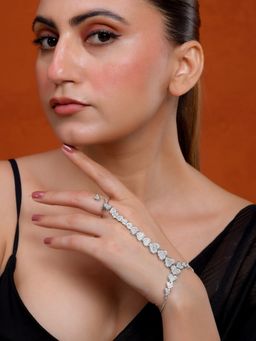 Silvermerc Designs - Silver Plated Heart Design Hathphool