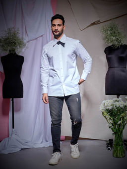 Echke - White Zara Cotton Shirt