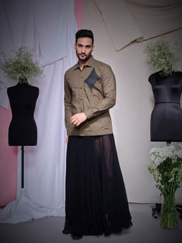 Echke - Brown Zara Cotton Shirt