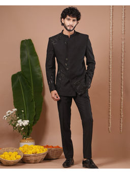 AHI Clothing - Black Embellished Jodhpuri Set