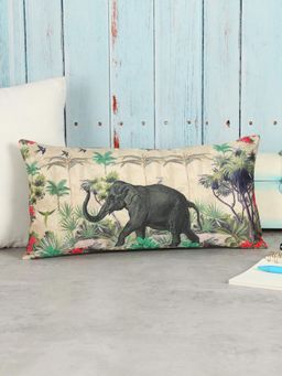 India Circus by Krsnaa Mehta - Manoeuvres In The Nature Blended Taf Silk Cushion Cover