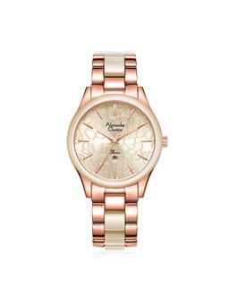 Alexandre Christie - AC 2992 LDB Analog Dress Watch For Women - Two Toned