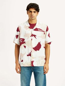 Levi's - Men's Printed White Camp Shirt