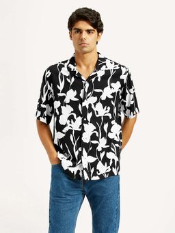 Levi's - Men's Floral Black Camp Shirt