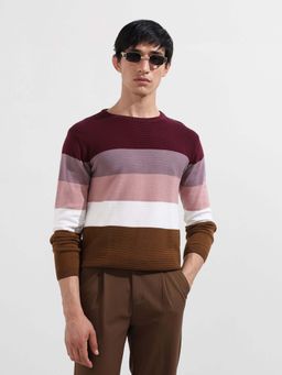 The Indian Garage Co - Maroon Colorblock T-Shirt