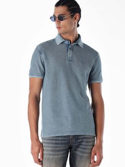 Jack & Jones - Men's Regular Fit Blue Polo T-Shirt