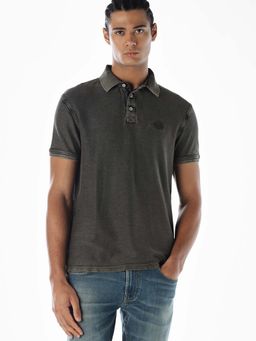 Jack & Jones - Men's Regular Fit Grey Polo T-Shirt