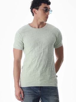 Jack & Jones - Men's Regular Fit Green T-Shirt