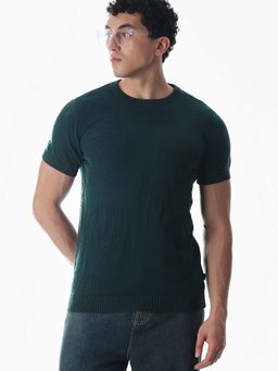 Jack & Jones - Men's Regular Fit Green T-Shirt