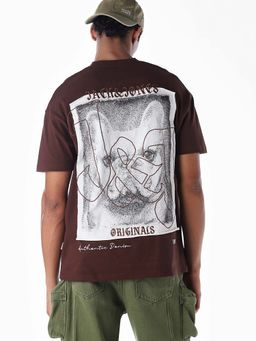 Jack & Jones - Men's Oversized Brown T-Shirt