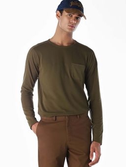 Jack & Jones - Men's Regular Fit Green T-Shirt