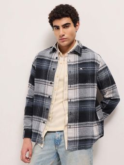 The Bear House - Men's Multi-Colour Regular Fit Checked Casual Shirt