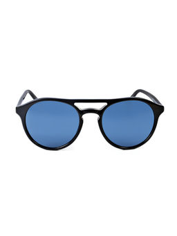 Pierre Cardin - Men New Timeless UV Protected Blue Lens Round Sunglasses