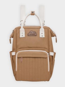 Mi Arcus - Solid Maternity Diaper Bag With Diaper Changing Sheet- Brown (0-6 Months)