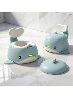 BAYBEE - Blue Potty Seat For Kids With Anti-Skid Base & Splash Guard (18-24 Months)