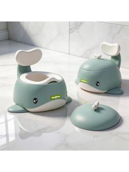 BAYBEE - Green Potty Seat For Kids With Anti-Skid Base & Splash Guard (18-24 Months)