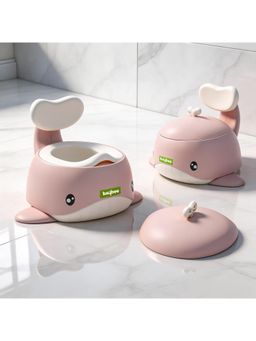 BAYBEE - Pink Potty Seat For Kids With Anti-Skid Base & Splash Guard (18-24 Months)