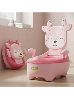 BAYBEE - Pink Potty Seat For Kids Baby Potty Seat With Anti-Skid Base (18-24 Months)