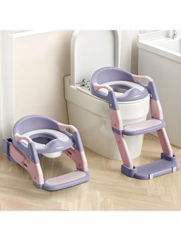 BAYBEE - Pink 3-In-1 Baby Potty Seat With Ladder For Kids Baby Potty Chair (12-18 Months)