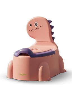 BAYBEE - Pink Dino Western Toilet Potty Seat For Kids (18-24 Months)