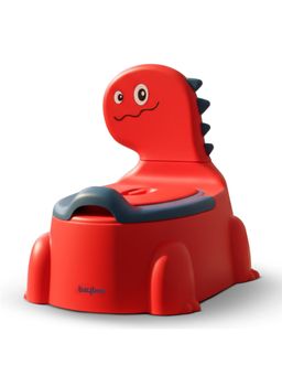 BAYBEE - Red Dino Western Toilet Potty Seat For Kids (18-24 Months)