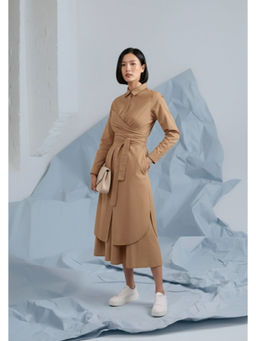 Doodlage - Thea Beige Midi Dress