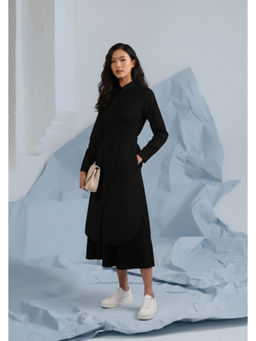 Doodlage - Thea Black Midi Dress