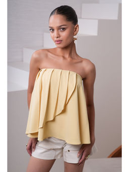 The Dapper Lady - Citrus Off Shoulder Yellow Top