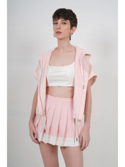 The Dapper Lady - Pleated Pink Skirt