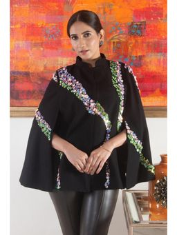 MAULI CASHMERE - The Spectrum In Black Cape