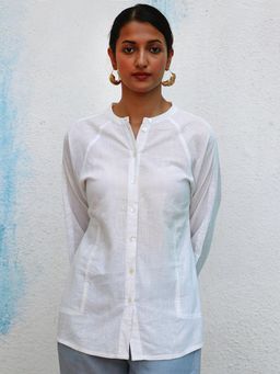 Chidiyaa - Brathe Marilla White Handwoven Linen Shirt
