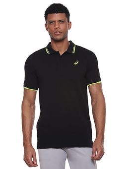 ASICS - Black Sleeve Detail Polo T-shirt