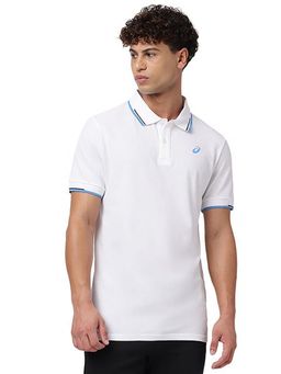 ASICS - White Sleeve Detail Polo T-shirt