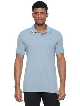 ASICS - Grey Sleeve Detail Polo T-shirt