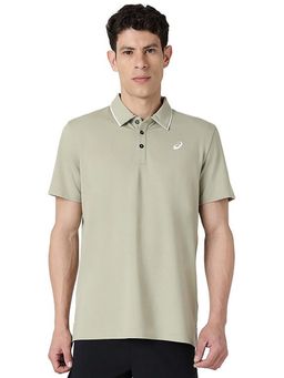 ASICS - Green Fabric Collar Polo T-shirt