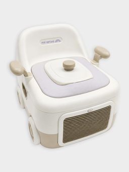Mi Arcus - Potty Training Seat with Lights & Disposable Bags Included - Grey-Beige -18-24 Months