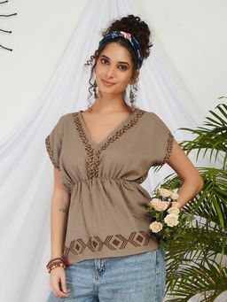 BOHOLYFE - Amelie Driftwood Charm Boho Top