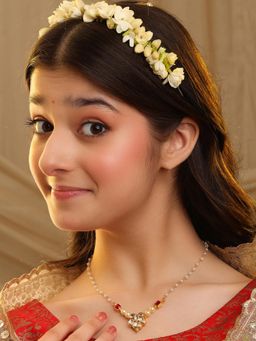 Ruby Raang Studio - Noorika Red Kundan Necklace