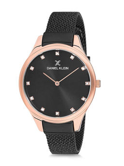 Daniel Klein - Black FIORD Round Dial Analog Watch For Women - DK12204 - 5