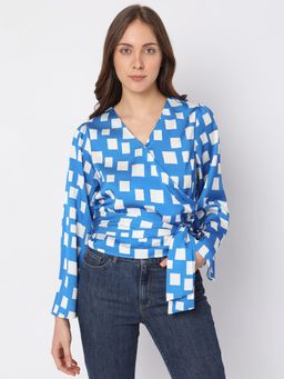 VERO MODA - Women Blue Casual Top