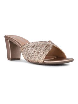 Inc.5 - Womens Rose Gold Block Heels