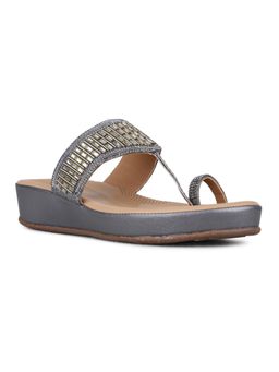 Inc.5 - Womens Blue Embellished Sandals