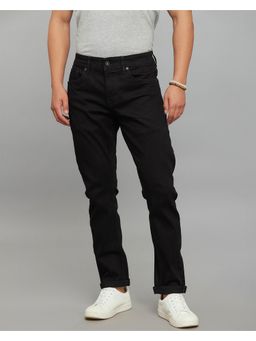 ROOKIES - Black Low-Rise Tapered Ankle Length Classic Stretch Jeans