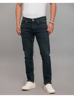 ROOKIES - Blue Low-Rise Ankle Length Knit Stretch Jeans
